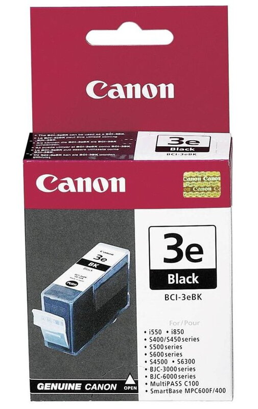 Canon inkoustová náplň BCI-3eBk/ Černá Canon inkoustová náplň BCI-3eBk/ Černá