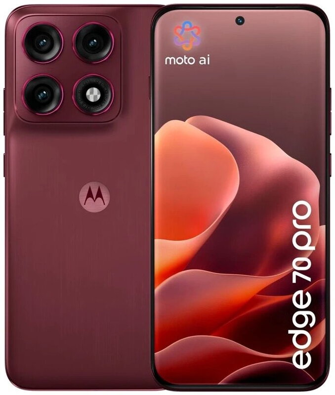Motorola EDGE 70 Pro - PANTONE Zinfandel (Red)   6,78"/ single SIM + eSIM/ 12GB/ 512GB/ 5G/ Android 16
