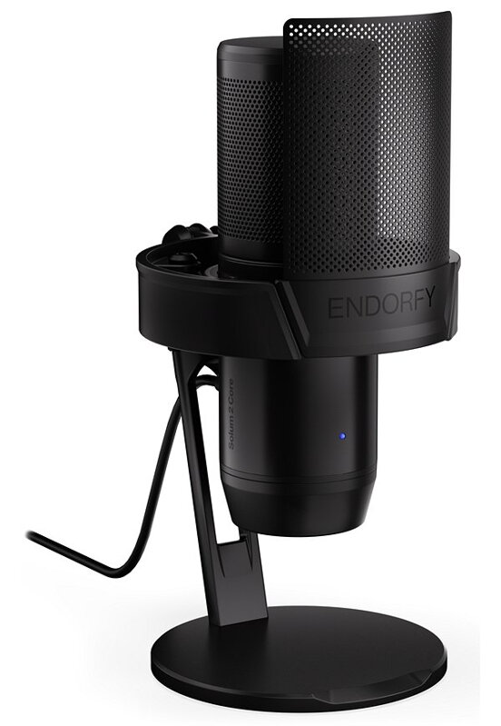 Endorfy mikrofon Solum 2 Core / kardioidní / kovový / pop filtr / shock mount /  USB-C / černý