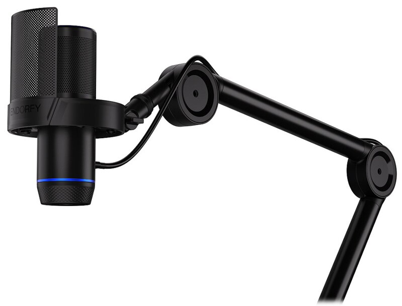 Endorfy mikrofon Solum 2 Boom Arm / rameno / kardioidní / pop filtr / shock mount / LED displej / černý