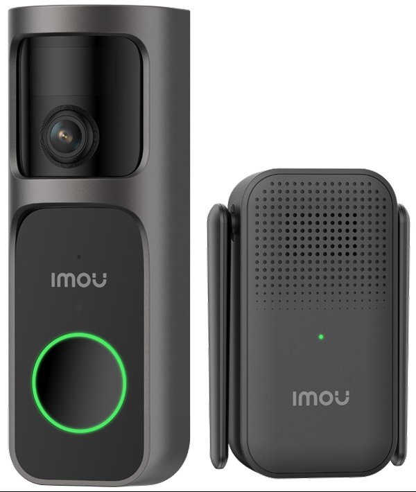 Imou chytrý domovní zvonek 3 Kit/ Wi-Fi/ 4Mpix/ 1920 x 1920/ H.265/ senzor pohybu/ IR přísvit/ černý/ CZ app