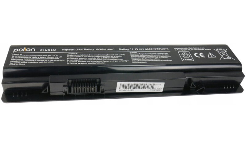 TRX Baterie Polion G069H pro notebooky DELL Vostro 1014 1015 1088 A840 A860 - Li-Ion 4400mAh 49W/ neoriginální