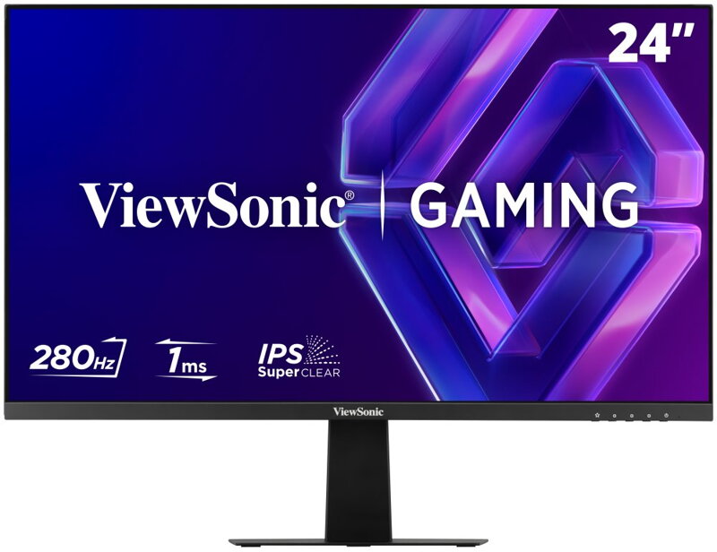 ViewSonic VX24G31A 24"  IPS FHD 1920x1080 flat 1ms MPRT 280Hz gaming monitor, 2 HDMI, DisplayPort, úzký rámeček