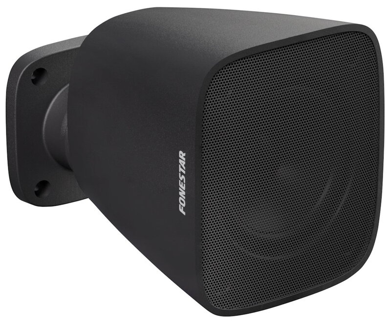 Fonestar Nástěnný reproduktor 12 W/8ohm , 3" PP woofer, IP66, UV ABS, nast držák, 97×110×107 mm, černý
