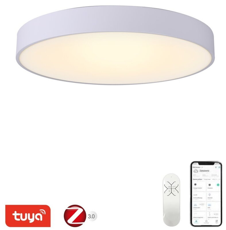 POŠKOZENÝ OBAL - IMMAX NEO RONDATE SLIM SMART stropní svítidlo 80 x 7cm 65W bílé, Zigbee 3.0, TUYA