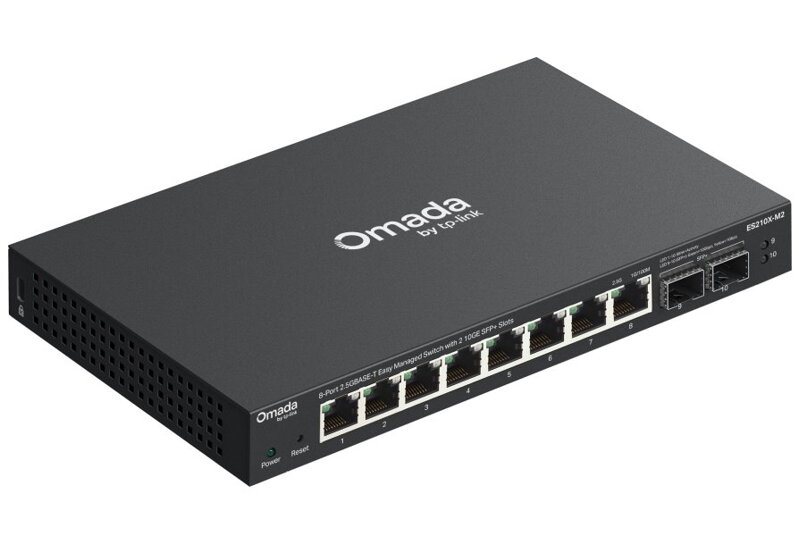 TP-Link ES210X-M2 Omada 8portový 2.5G BASE-T Easy Managed switch se 2 sloty 10GE SFP+