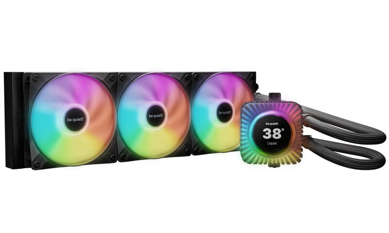 Be quiet! vodní chladič CPU Light Loop IO LCD ARGB 360mm / 3x120mm PWM fan / displej / IO ekosystém /Intel i AMD / černý