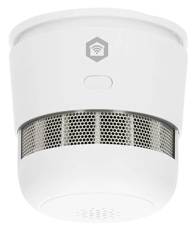 NEDIS chytrý detektor kouře/ Zigbee 3.0/ napájení z baterie/ životnost 10 let/ EN 14604/ Android & iOS/ 85 dB/ bílý