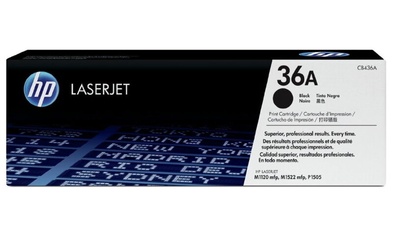 HP černý toner pro LJ P1505, aQ 2000 str. CB436A originál