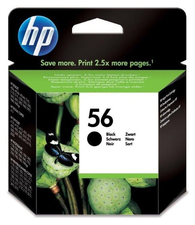HP (56) C6656AE - ink. náplň černá, DJ 5550, 5652 originál HP (56) C6656AE - ink. náplň černá, DJ 5550, 5652 originál