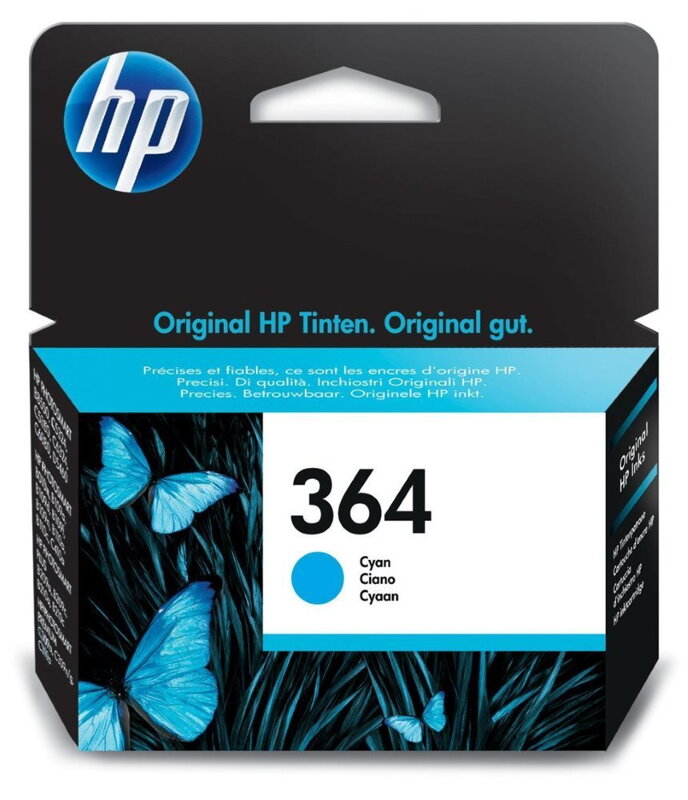 HP (364) inkoustová náplň Vivera azurová CB318EE originál