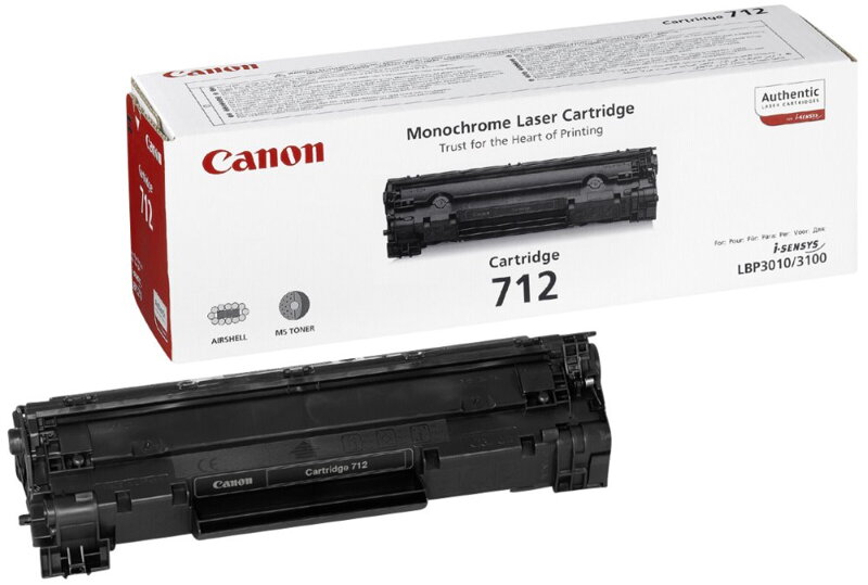 Canon toner CRG-712/ LBP-3010 + 3100/ 1500 strán/ Čierný