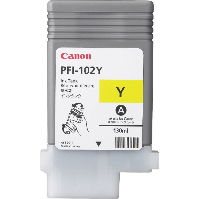Canon  Zásobník inkoustu PFI-102Y/ iPF-500/ 6x0/ 7xx/ LP-xxx/ Žlutý