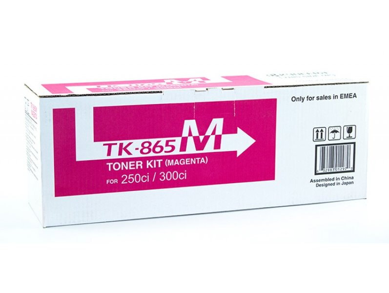 Kyocera toner TK-865M/ TASKalfa 250ci/ 12 000 stran/ purpurový Kyocera toner TK-865M/ TASKalfa 250ci/ 12 000 stran/ purpurový