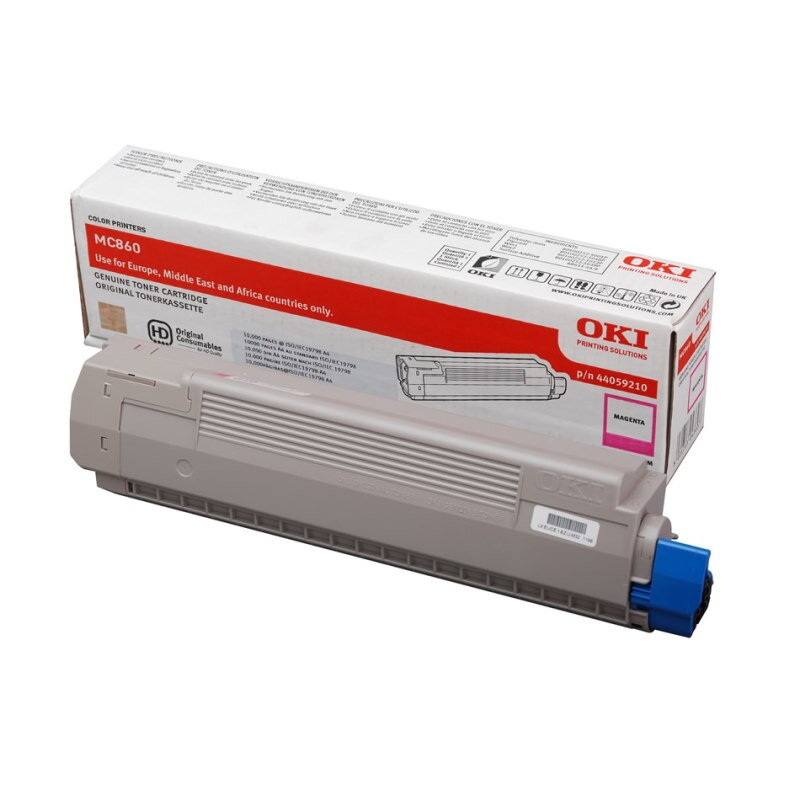 OKI originál tonerová kazeta 44059210/ MC860/ 10 000 stran/ purpurový OKI originál tonerová kazeta 44059210/ MC860/ 10 000 stran/ purpurový