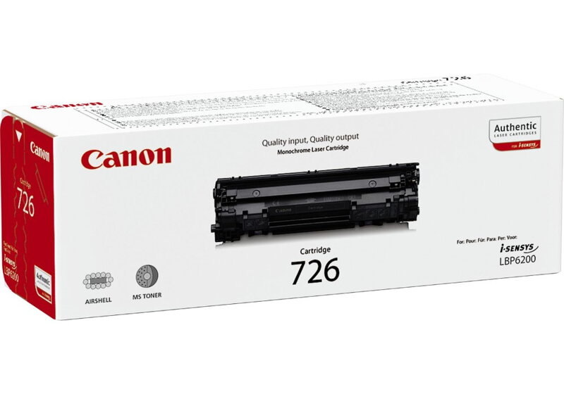 Canon toner CRG-726/ LBP-6200D/ 2100 strán/ Čierný Canon toner CRG-726/ LBP-6200D/ 2100 strán/ Čierný