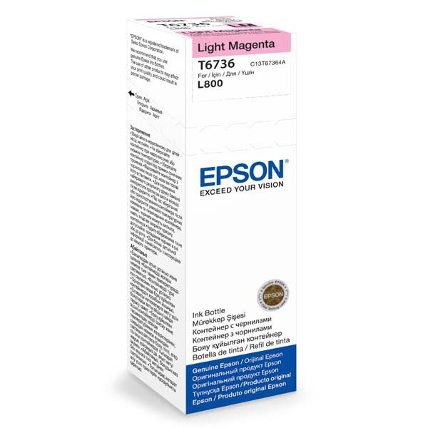Epson inkoustová náplň/ C13T67364A10/ FOTO L800/ 70ml/ Světlá magenta