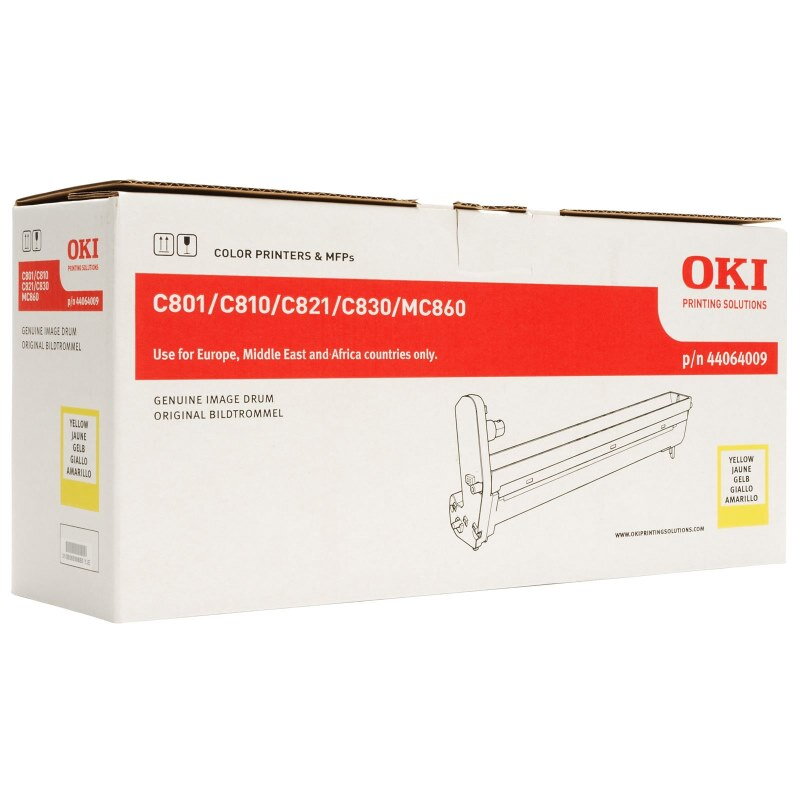 OKI originál Obrazový válec pro žlutý toner C810/830/801/821/MC860/861/851/ 20 000 stran OKI originál Obrazový válec pro žlutý toner C810/830/801/821/MC860/861/851/ 20 000 stran