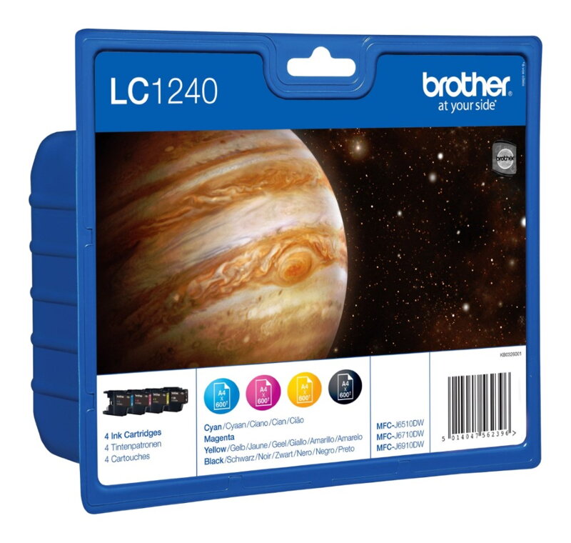 BROTHER inkoustová náplň LC-1240VALBP/ multipack/ Černá + tři barvy BROTHER inkoustová náplň LC-1240VALBP/ multipack/ Černá + tři barvy