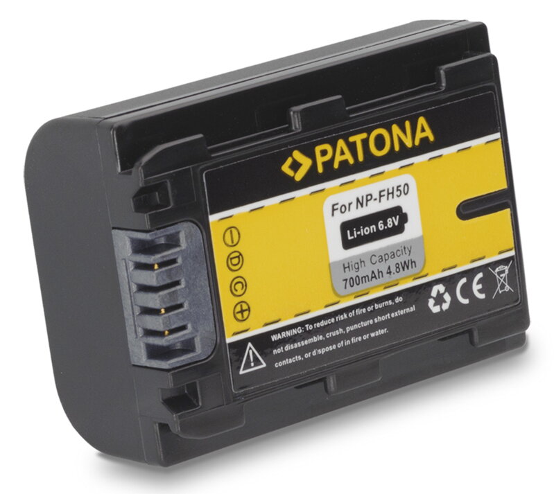 PATONA baterie pro digitální kameru Sony NP-FH50 700mAh PATONA baterie pro digitální kameru Sony NP-FH50 700mAh