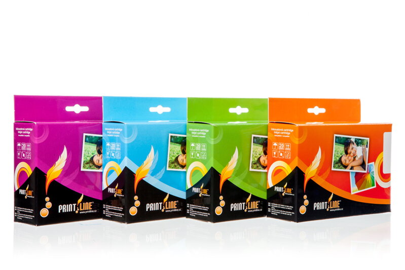 PRINTLINE Multipack kompatibilní s Canon CLI-521 /  pro iP3600, iP4600, MP620  / 1 x 19 ml + 4 x 10 ml, C,M,Y,BK BK, čip
