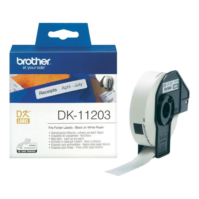 BROTHER papírové štítky DK-11203/ QL/ databáze/ 300ks/ 17 x 87mm BROTHER papírové štítky DK-11203/ QL/ databáze/ 300ks/ 17 x 87mm