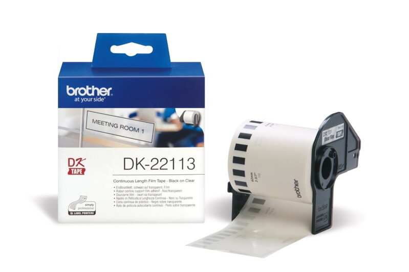 BROTHER průsvitná filmová role DK-22113/ QL/ 62mm x 15,24m BROTHER průsvitná filmová role DK-22113/ QL/ 62mm x 15,24m