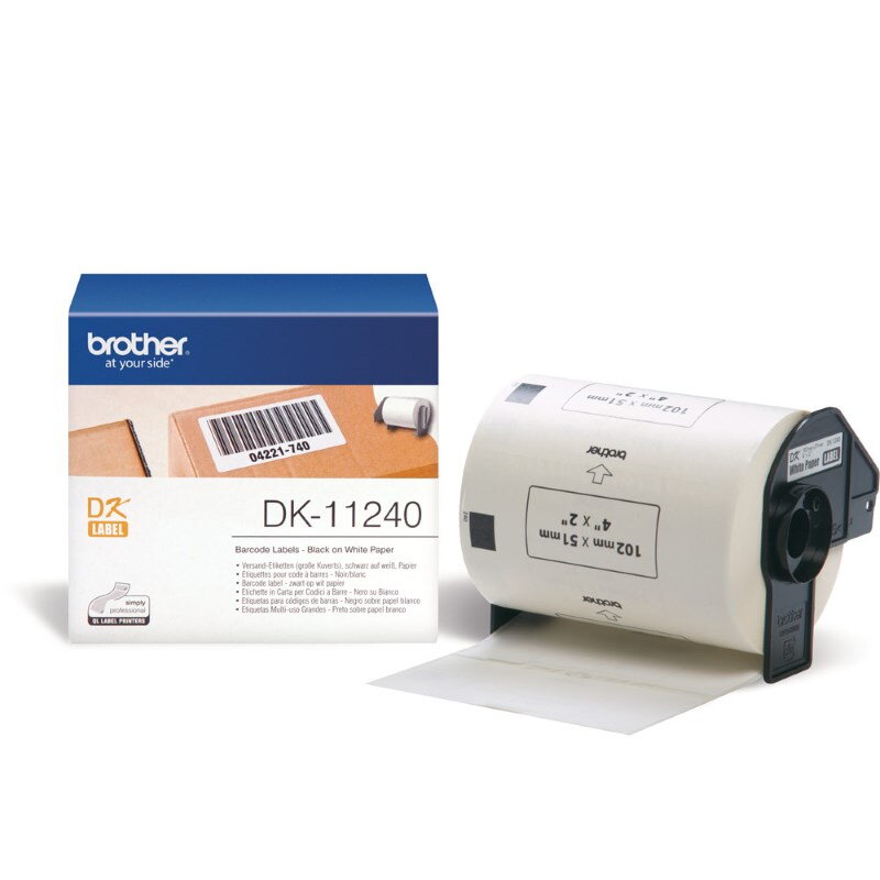 BROTHER papírové štítky DK-11240/ QL/ štítky pro barcode/ 600ks/ 102 x 51mm