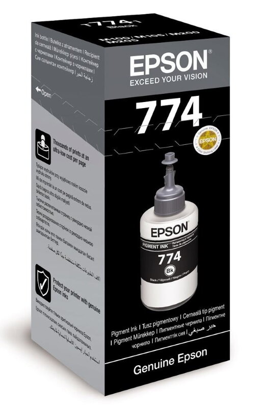Epson inkoustová náplň/ T7741/ M100/ 105/ 200/ 140ml/ Černá