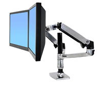 ERGOTRON LX REDESIGN DUAL ARM, POLE MOUNT, Pro 2 LCD, nebo 1LCD a NOTEBOOK, Polished Aluminum ERGOTRON LX REDESIGN DUAL ARM, POLE MOUNT, Pro 2 LCD, nebo 1LCD a NOTEBOOK, Polished Aluminum