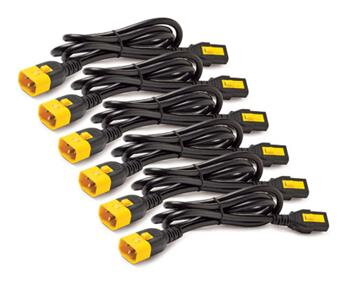 APC Power Cord Kit, ( 6ea) ,Locking,  10A, 100-230V, C13 to C14, 1,8m