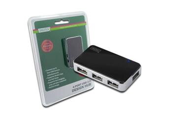 Digitus USB 2.0 hub, Vysokorychlostní rozbočovač 4-porty, černý, vč. napájecího zdroje Digitus USB 2.0 hub, Vysokorychlostní rozbočovač 4-porty, černý, vč. napájecího zdroje