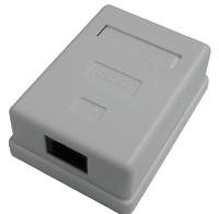 DATACOM Datová zásuvka UTP CAT5E 1xRJ45 na omítku bílá DATACOM Datová zásuvka UTP CAT5E 1xRJ45 na omítku bílá