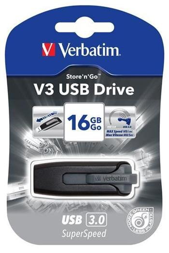 VERBATIM Store 'n' Go V3 16GB USB 3.0 černá VERBATIM Store 'n' Go V3 16GB USB 3.0 černá