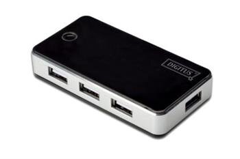 Digitus USB 2.0 Hub 7-port, 7x USB A / F, 1x USB mini vč. ext. napájení 5V DC 3,5A, 1m, bl Digitus USB 2.0 Hub 7-port, 7x USB A / F, 1x USB mini vč. ext. napájení 5V DC 3,5A, 1m, bl