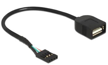 Delock kabel USB 2.0 A samice na pinový konektor Delock kabel USB 2.0 A samice na pinový konektor