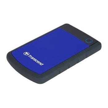 TRANSCEND 2TB StoreJet 25H3B SLIM, 2.5”, USB 3.0 (3.1 Gen 1) Externí Anti-Shock disk, tenký profil, černo/modrý TRANSCEND 2TB StoreJet 25H3B SLIM, 2.5”, USB 3.0 (3.1 Gen 1) Externí Anti-Shock disk, tenký profil, černo/modrý
