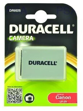 DURACELL Baterie - DR9925 pro Canon LP-E5, šedá, 1020 mAh, 7.4V DURACELL Baterie - DR9925 pro Canon LP-E5, šedá, 1020 mAh, 7.4V