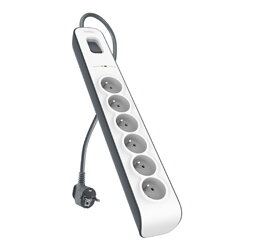 Belkin přepěťová ochrana BSV603 - 6-zásuvka, 2m Belkin přepěťová ochrana BSV603 - 6-zásuvka, 2m