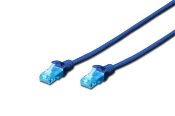 Digitus Ecoline Patch Cable, UTP, CAT 5e, AWG 26/7, modrý 1m, 1ks Digitus Ecoline Patch Cable, UTP, CAT 5e, AWG 26/7, modrý 1m, 1ks