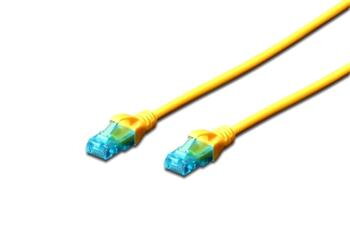 Digitus Ecoline Patch Cable, UTP, CAT 5e, AWG 26/7, žlutý 2m, 1ks Digitus Ecoline Patch Cable, UTP, CAT 5e, AWG 26/7, žlutý 2m, 1ks