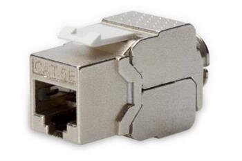 DIGITUS Keystone jack CAT 5e, stíněná třída D, RJ45 až LSA, připojení bez použití nástrojů