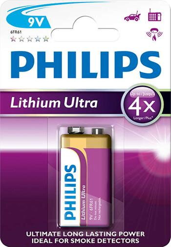 Philips baterie 9V Ultra lithium Philips baterie 9V Ultra lithium
