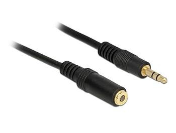 Delock Stereo Jack predlžovací kábel 3.5 mm 3 pin samec > samica 2 m čierny