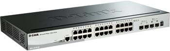D-Link DGS-1510-28X 28-Port Gigabit Stackable Smart Managed Switch including 4 10G SFP+ ports (smart fans) D-Link DGS-1510-28X 28-Port Gigabit Stackable Smart Managed Switch including 4 10G SFP+ ports (smart fans)