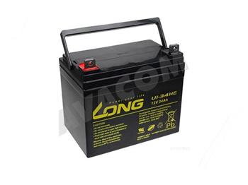 Long Baterie 12V 34Ah olověný akumulátor DeepCycle AGM F4