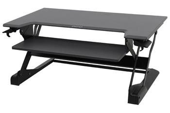 ERGOTRON WorkFit-TL, Sit-Stand Desktop Workstation (black), pracovní plocha na stůl k stání i sezení ERGOTRON WorkFit-TL, Sit-Stand Desktop Workstation (black), pracovní plocha na stůl k stání i sezení