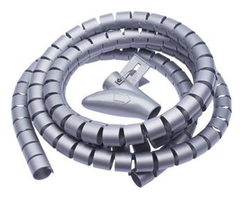 CONNECT IT trubice pro vedení kabelů WINDER, 2,5m x 20mm, šedá CONNECT IT trubice pro vedení kabelů WINDER, 2,5m x 20mm, šedá