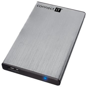 CONNECT IT externí box LITE pro HDD 2,5" SATA, USB 3.0 stříbrný CONNECT IT externí box LITE pro HDD 2,5" SATA, USB 3.0 stříbrný