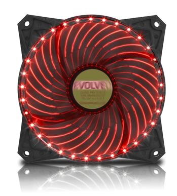 EVOLVEO ventilátor 120mm, LED 33 bodů, červený EVOLVEO ventilátor 120mm, LED 33 bodů, červený
